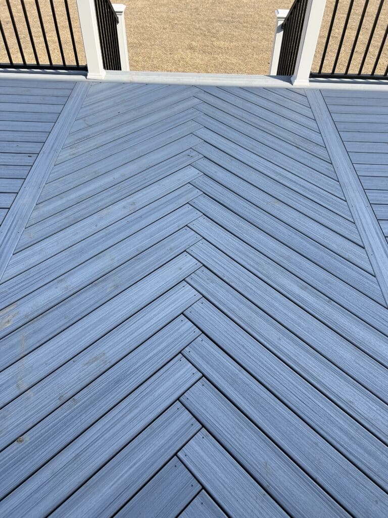 diagonal decking pattern