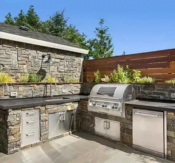 outdoor kitchen - outdoor living features contractor monee il