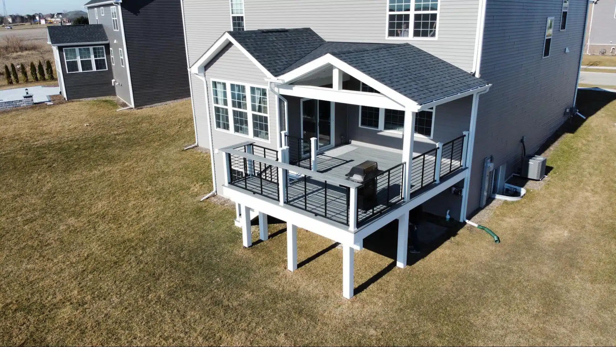 deck in open porch