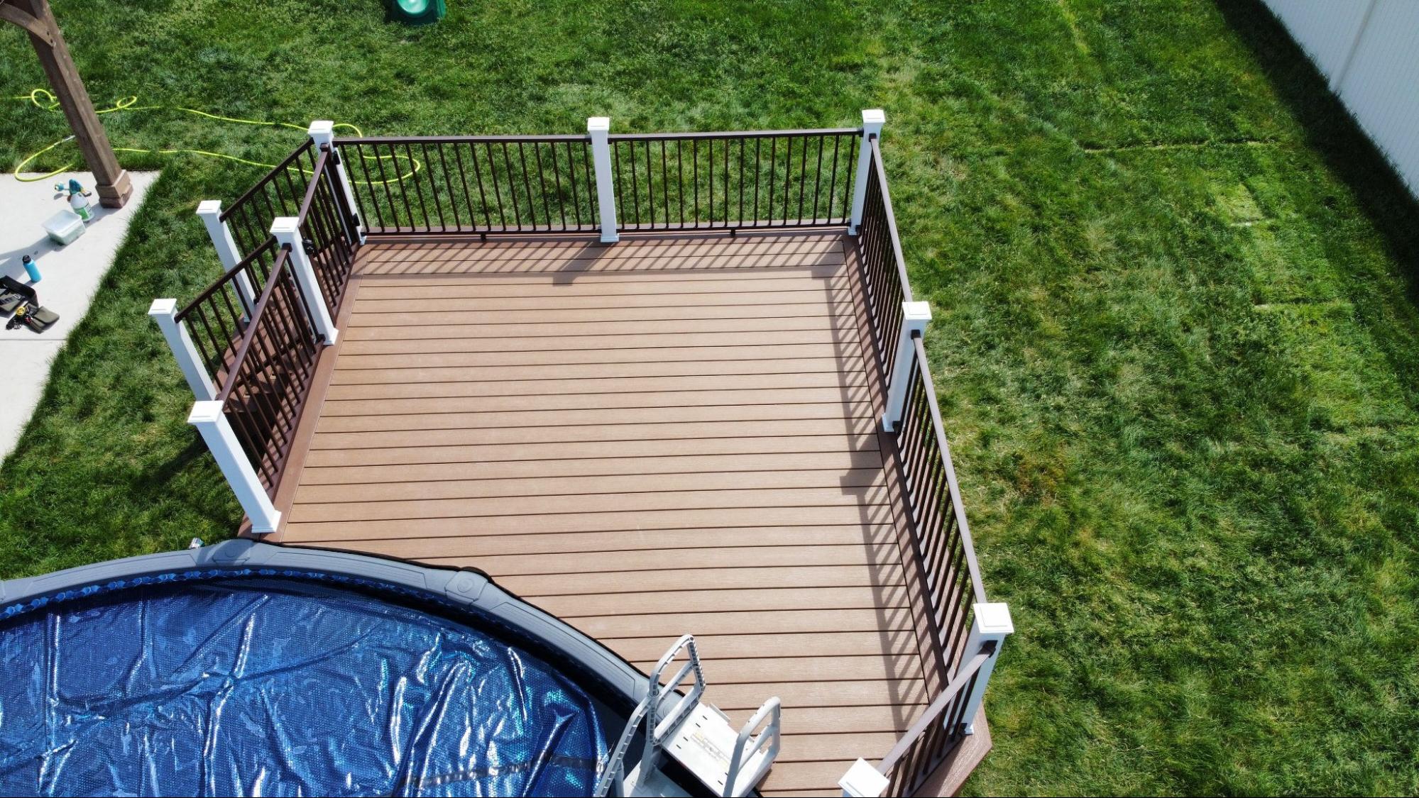pool deck for outer living space