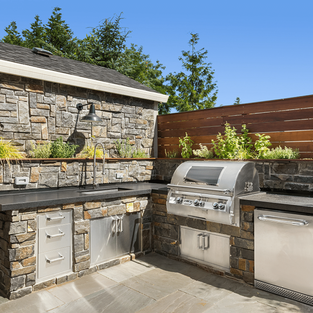 outdoor kitchens