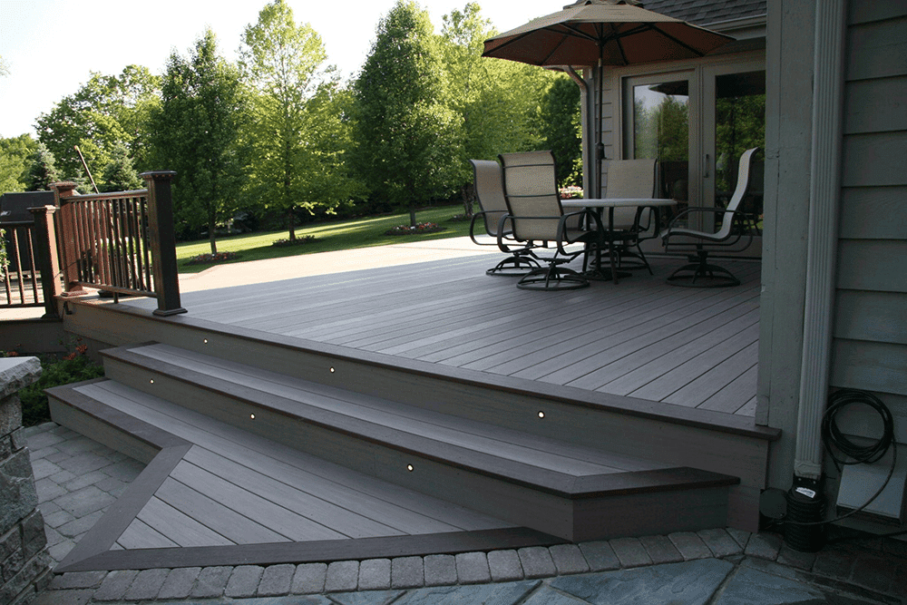 deck lighting ideas - outdoor living spaces contractor illinois - custom backyard deck builder near me chicago suburbs 